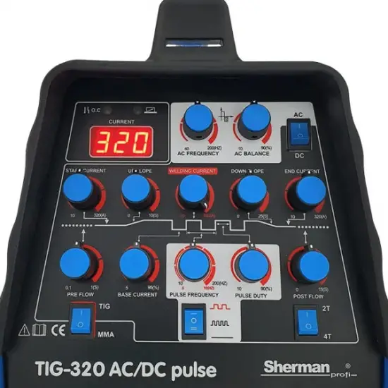 Sherman TIG 320 AC/DC pulse